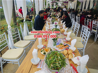 Nấu Cỗ Cưới Tại Nhà 35 Mâm Nhà Cô Hằng Ở Ba Vì