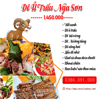 Đặt Dê Ủ Trấu Nga Sơn Tại Nhà Hà Nội 0386091000
