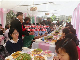 Đặt Cỗ Cưới Tại Nhà Ở Miêu Nha Từ Liêm 20 Mâm Nhà Chị Nga