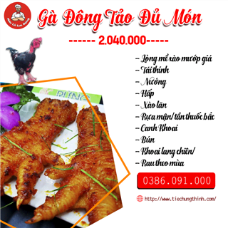Đặt Cỗ Gà Đông Tảo Đủ Món Tại Nhà Hà Nội