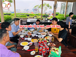 Nấu cỗ ở Victoria Văn Phú Hà Đông 7 mâm nhà chị Hương