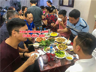 Nấu Cỗ Tại Nhà Ở Vĩnh Tuy Hoàng Mai 5 Mâm Chị Thủy
